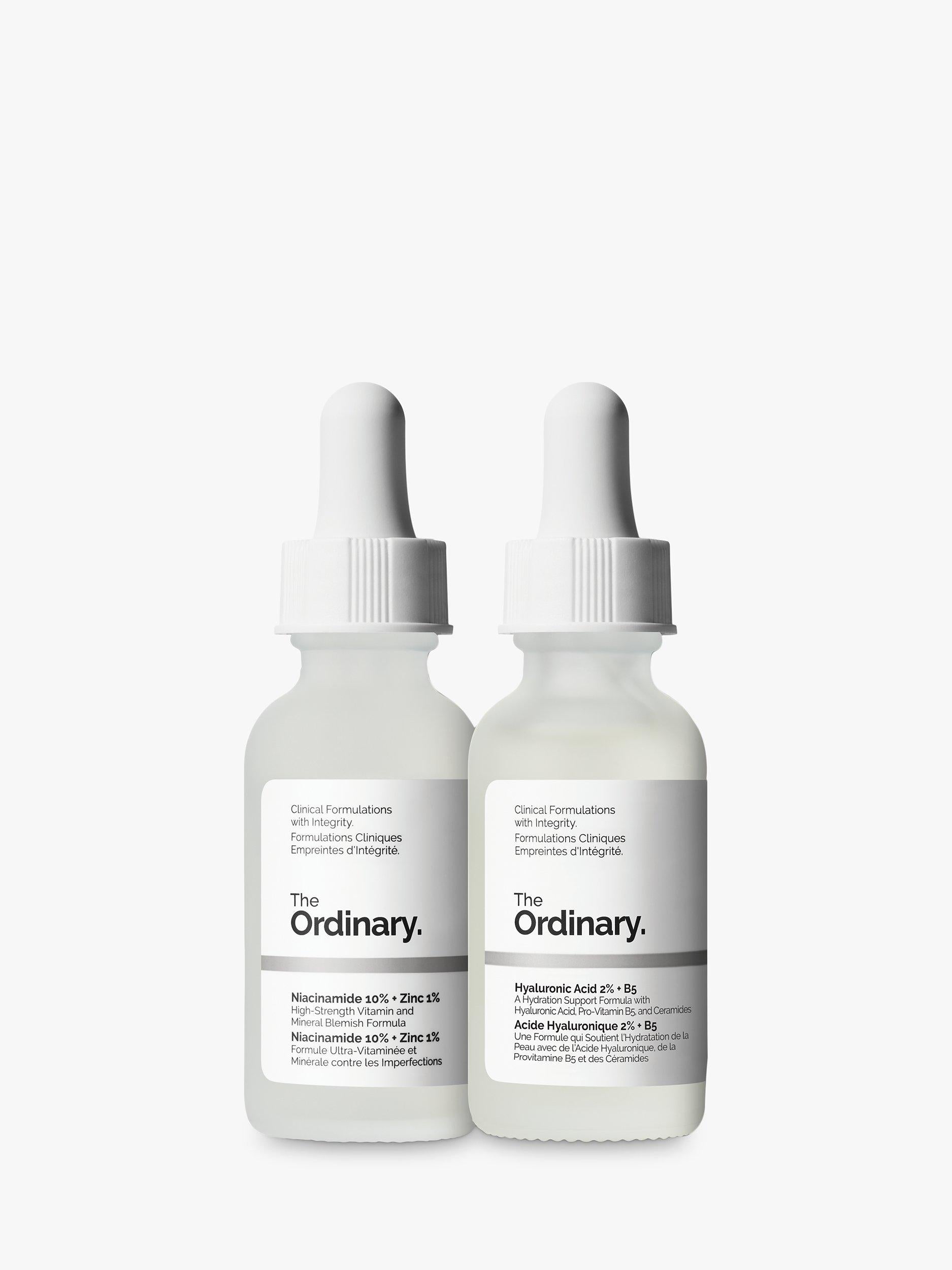The Ordinary skincare set with Hyaluronic Acid and Niacinamide 60ml (British brand)