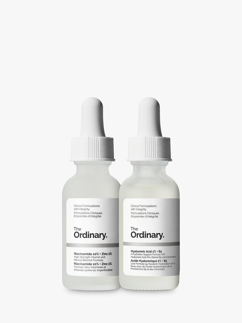The Ordinary skincare set with Hyaluronic Acid and Niacinamide 60ml (British brand)