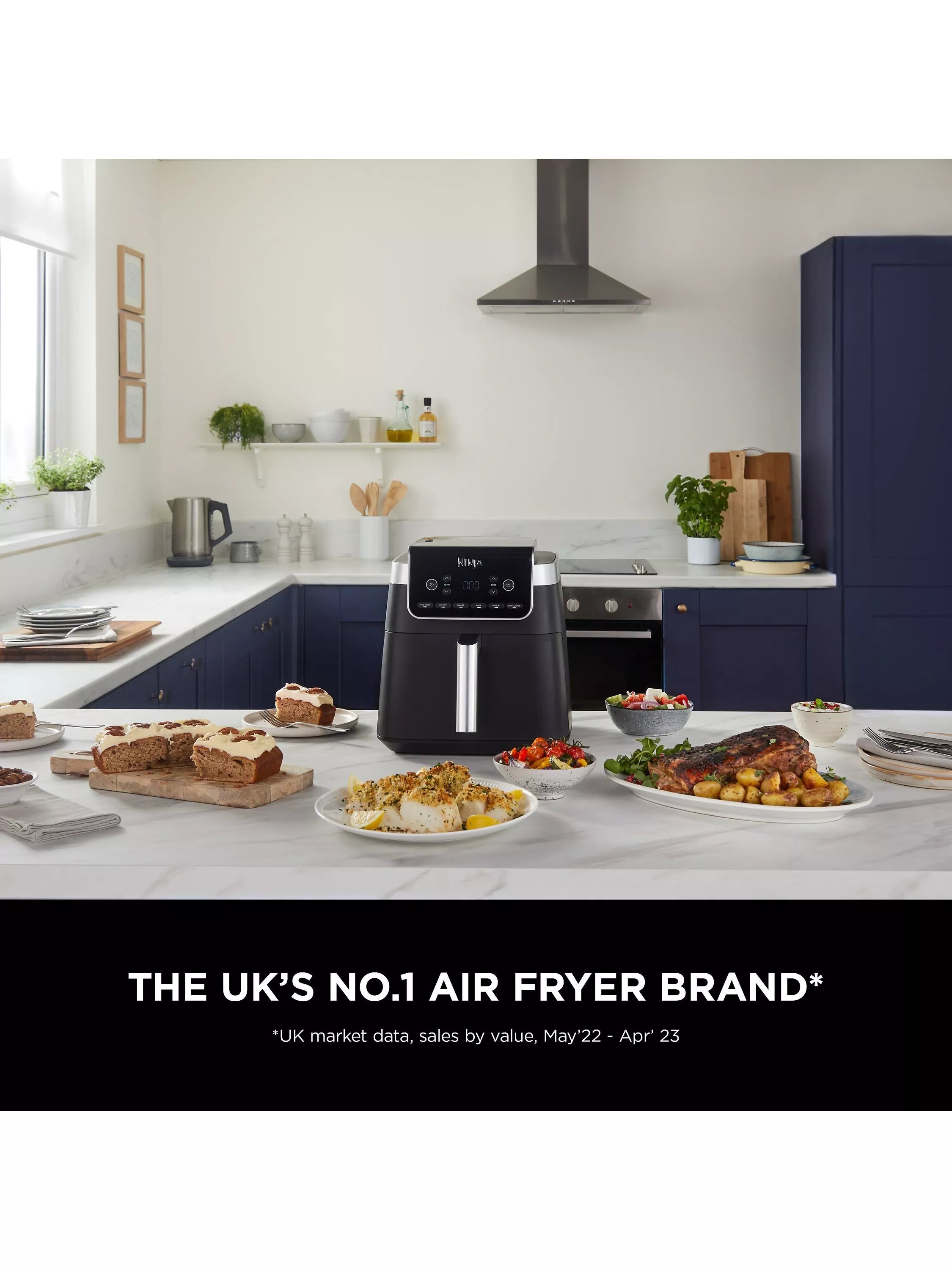 Ninja AF180 Max Pro Air Fryer 6.2L Black, imported from the UK