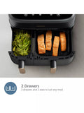 Philips dual basket air fryer 9L (British brand)