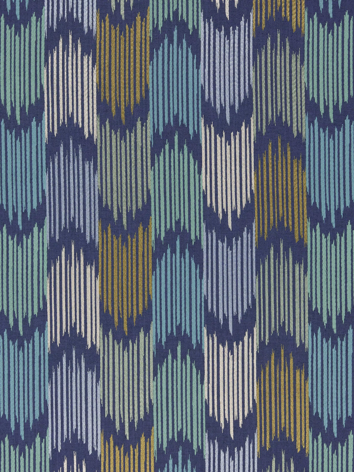 John Lewis Valle Ikat Furnishing Fabric, Dark Night Sky