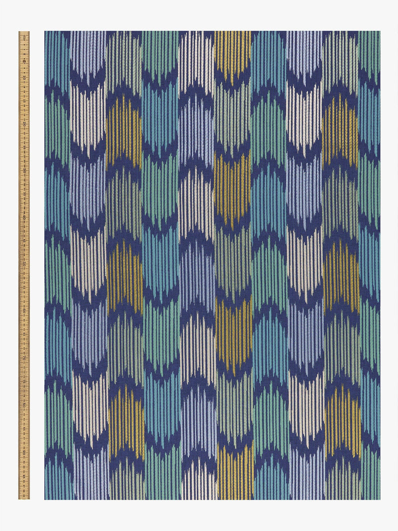 John Lewis Valle Ikat furnishing fabric geometric pattern, UK version