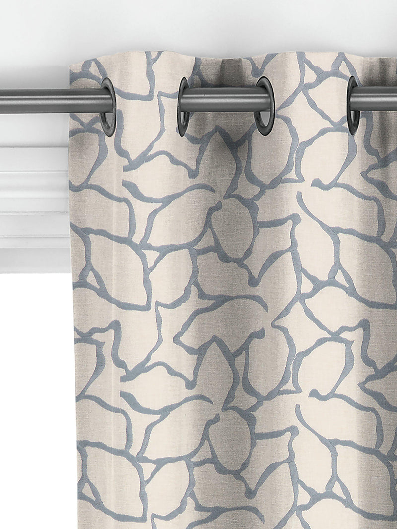 John Lewis Calathea embroidered curtain slate, imported from the UK