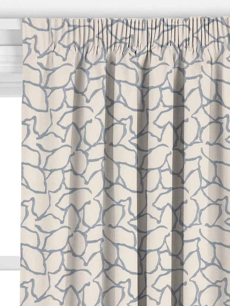 John Lewis Calathea embroidered curtain slate, imported from the UK