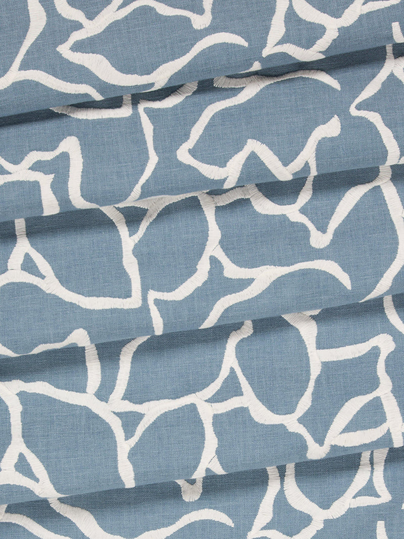 John Lewis Calathea embroidery furnishing fabric 140cm width, UK version