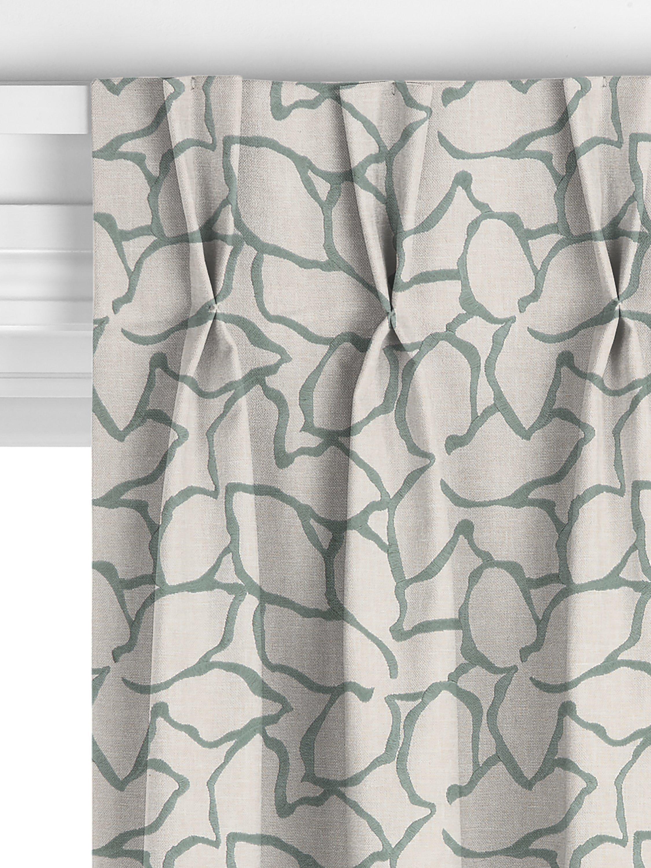 John Lewis Calathea maßgefertigte Vorhänge Myrtle Green, UK-Version