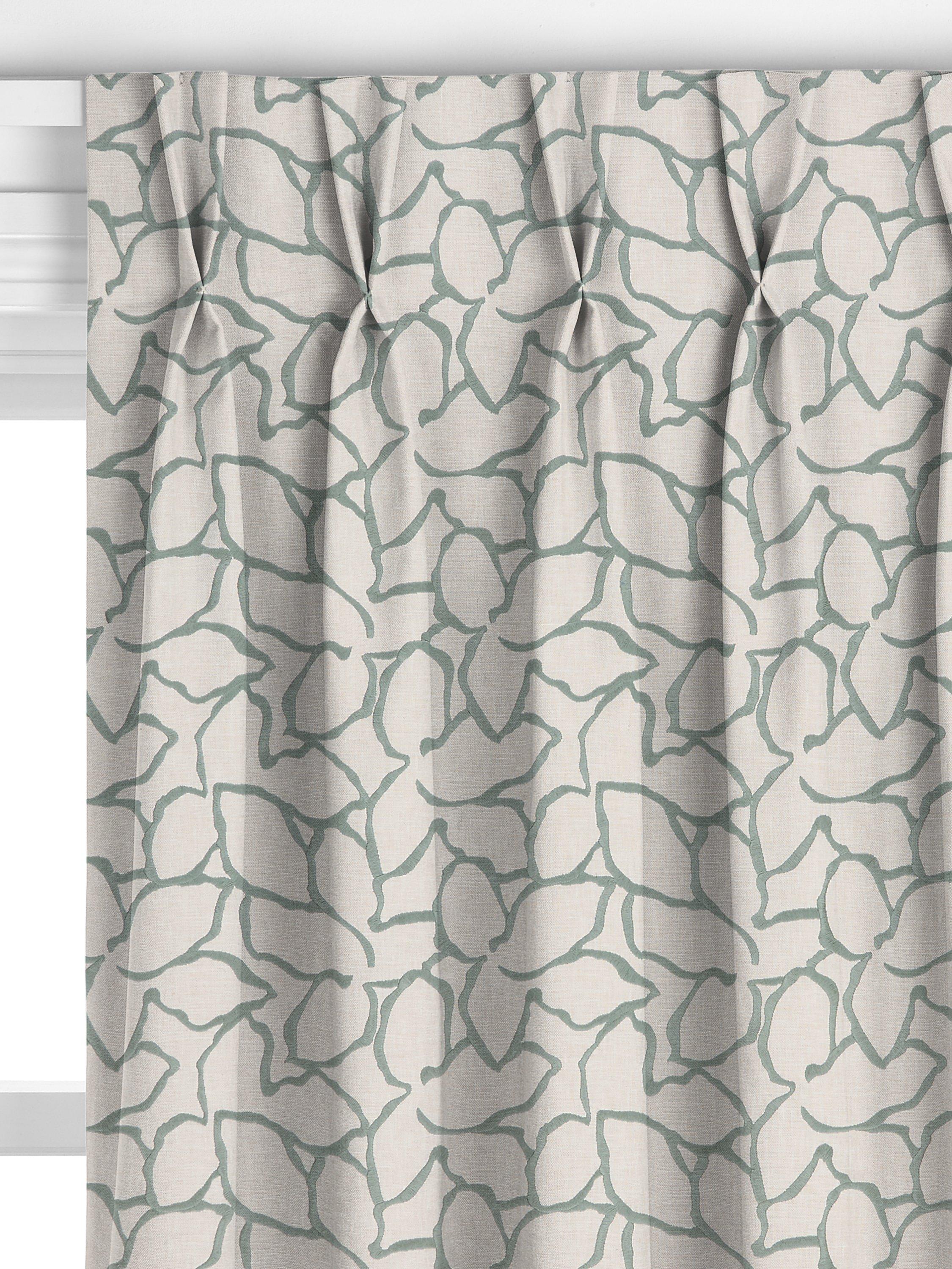 John Lewis Calathea made to measure curtains Myrtle Green, UK version