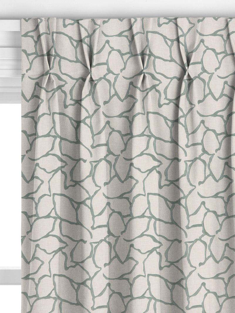 John Lewis Calathea made to measure curtains Myrtle Green, UK version