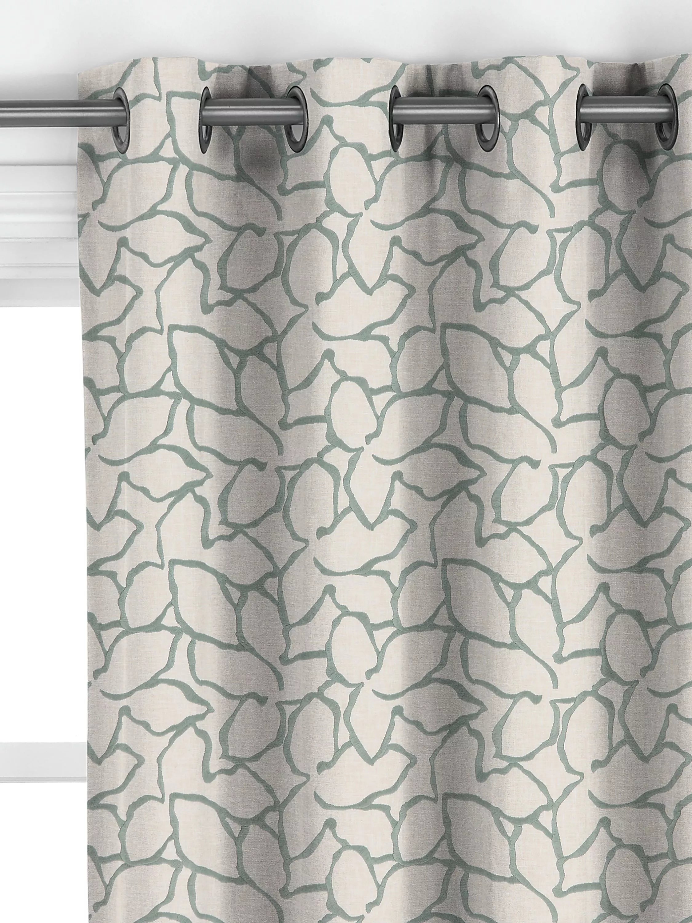 John Lewis Calathea made to measure curtains Myrtle Green, UK version