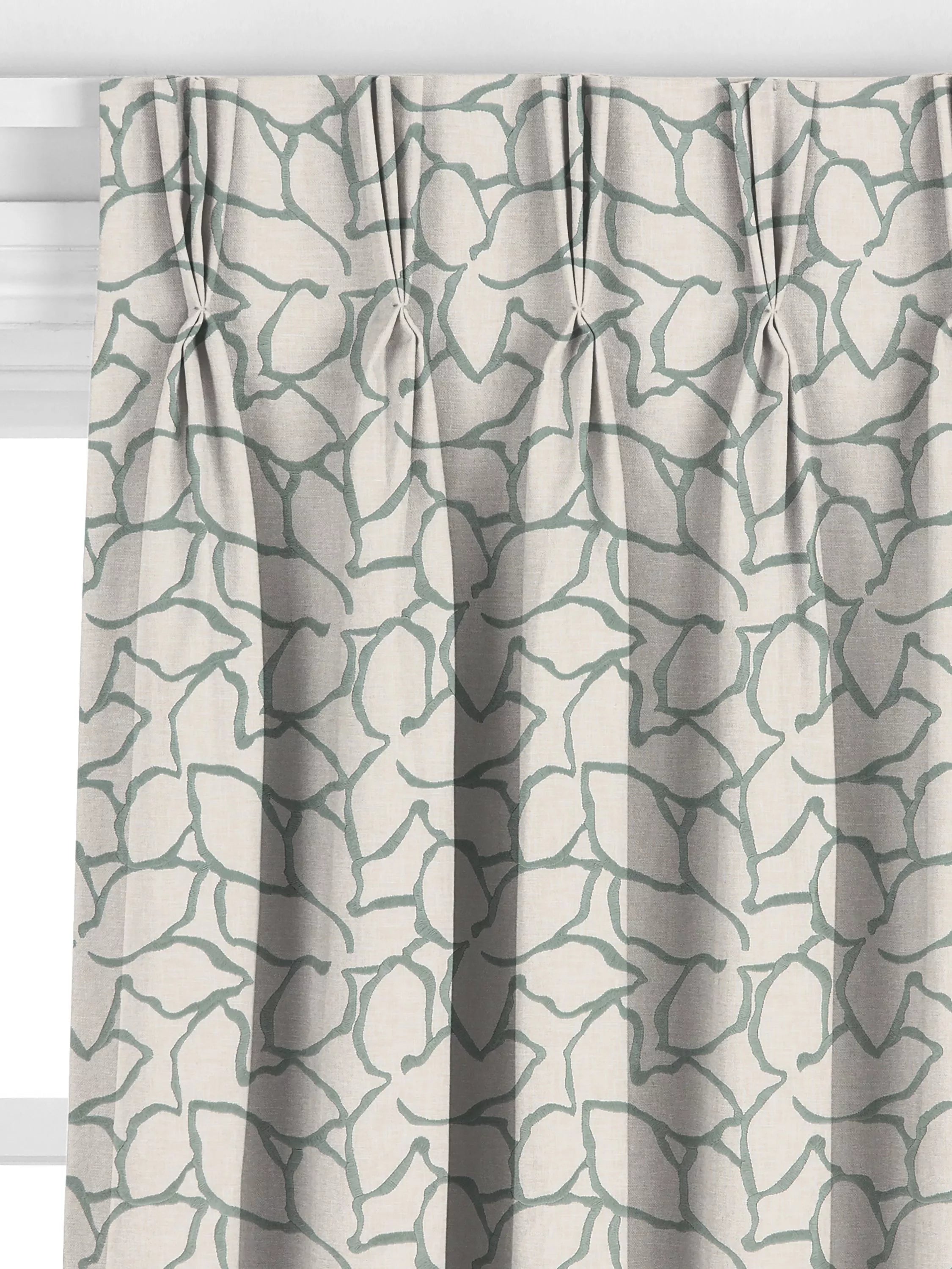 John Lewis Calathea made to measure curtains Myrtle Green, UK version