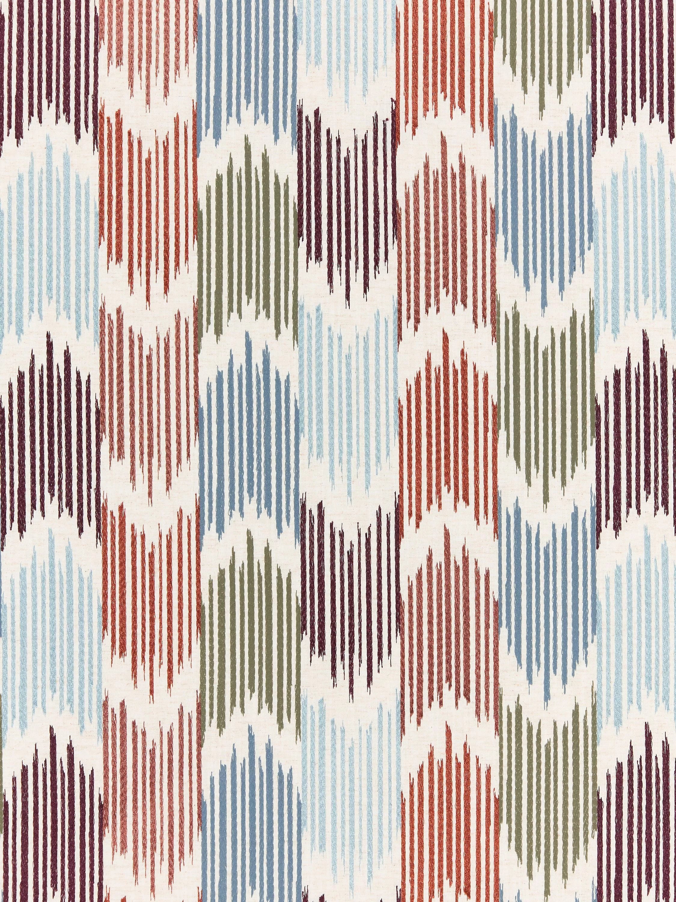 John Lewis Valle Ikat Furnishing Fabric, Dark Night Sky, Blue/Multi