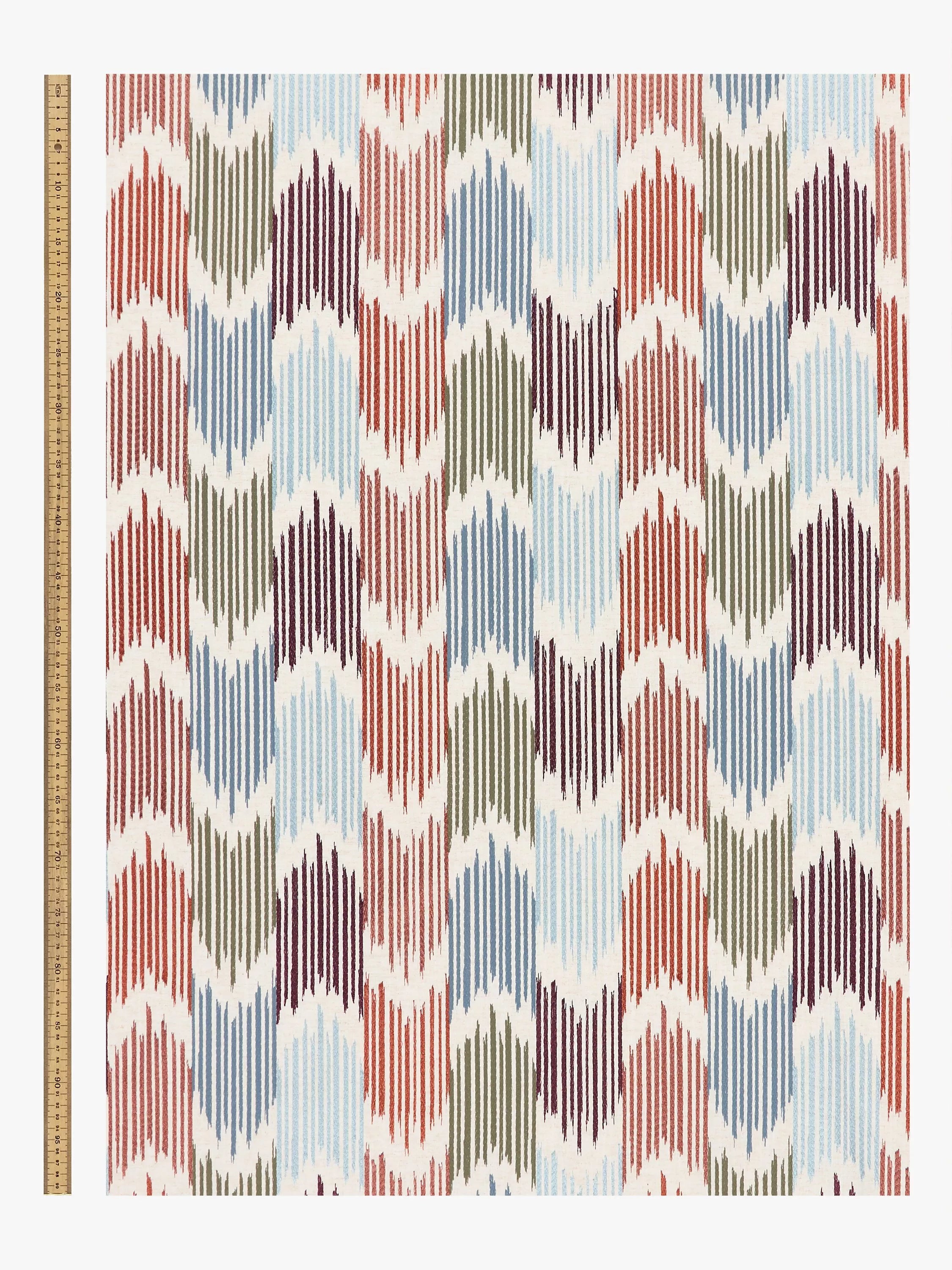 John Lewis Valle Ikat furnishing fabric geometric pattern, UK version