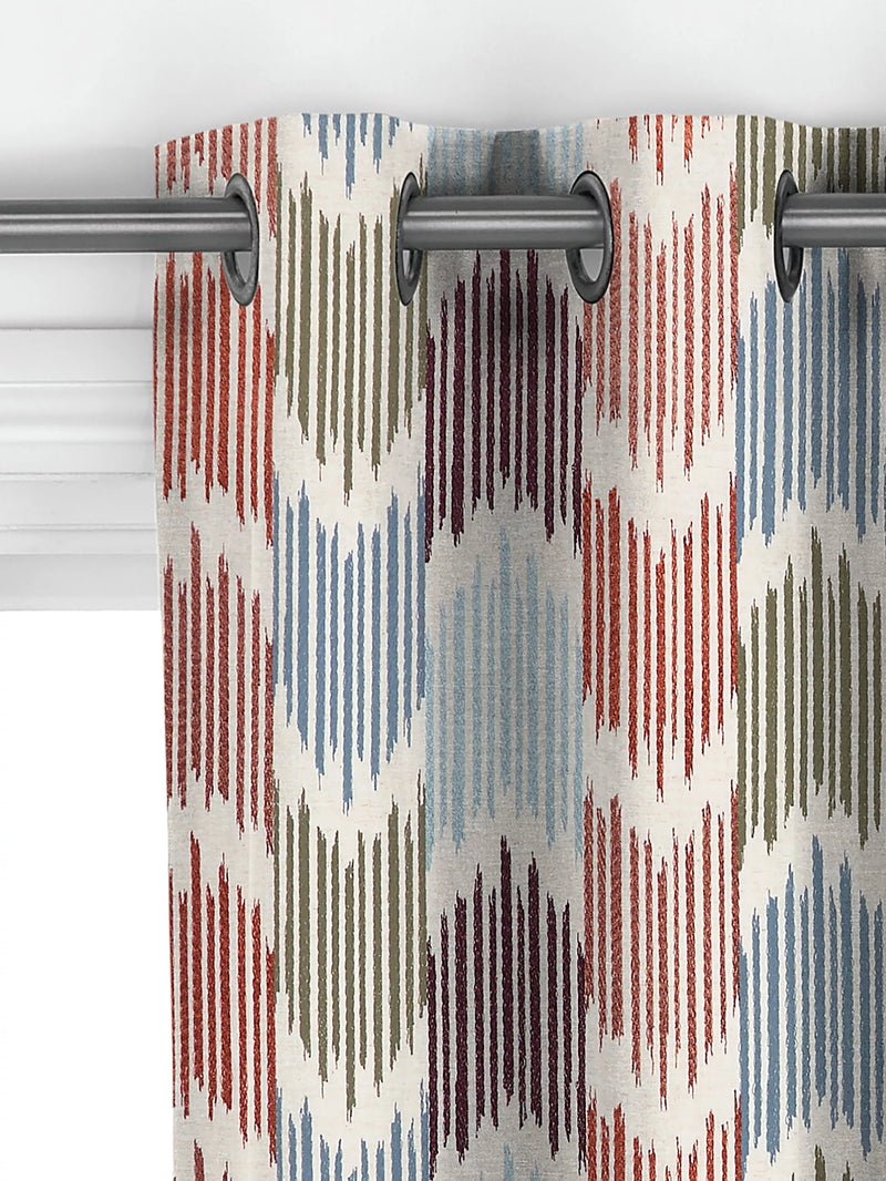 John Lewis Ikat curtains blue multi made to measure (British brand)