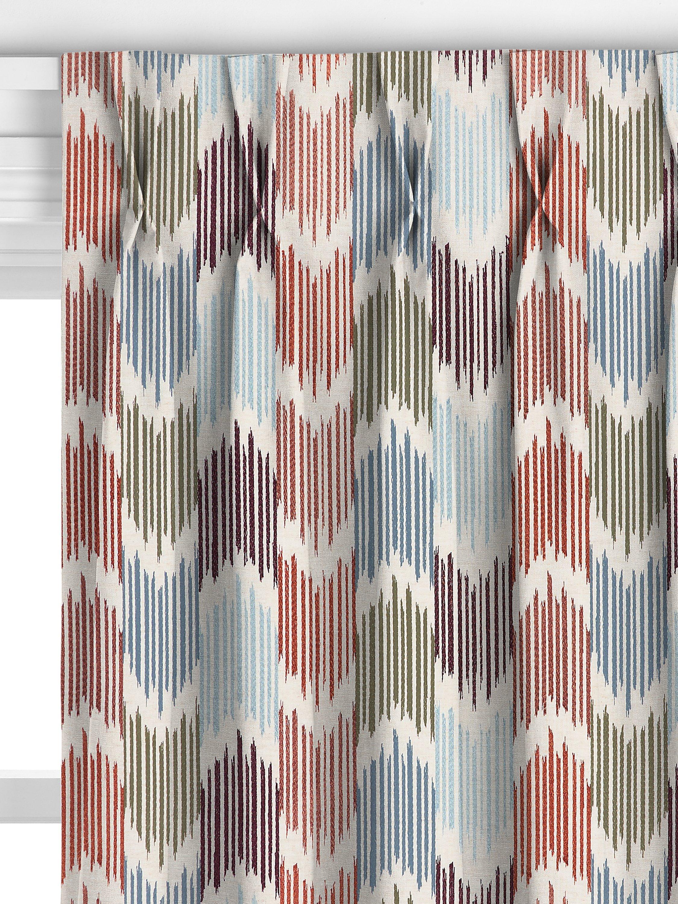John Lewis Ikat curtains blue multi made to measure (British brand)