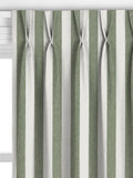 John Lewis Bold Stripe curtains Myrtle Green made to measure - British product
