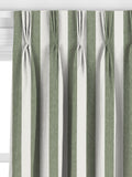 John Lewis Bold Stripe curtains Myrtle Green made to measure - British product