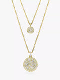Swarovski gold tone crystal pendant necklace, UK version