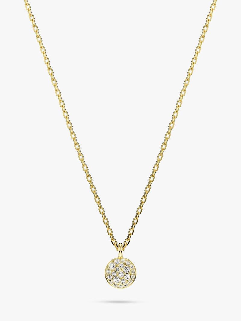 Swarovski gold tone crystal pendant necklace, UK version