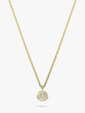Swarovski gold tone crystal pendant necklace, UK version