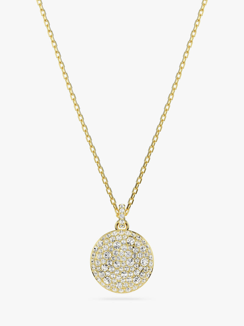 Swarovski gold tone crystal pendant necklace, UK version
