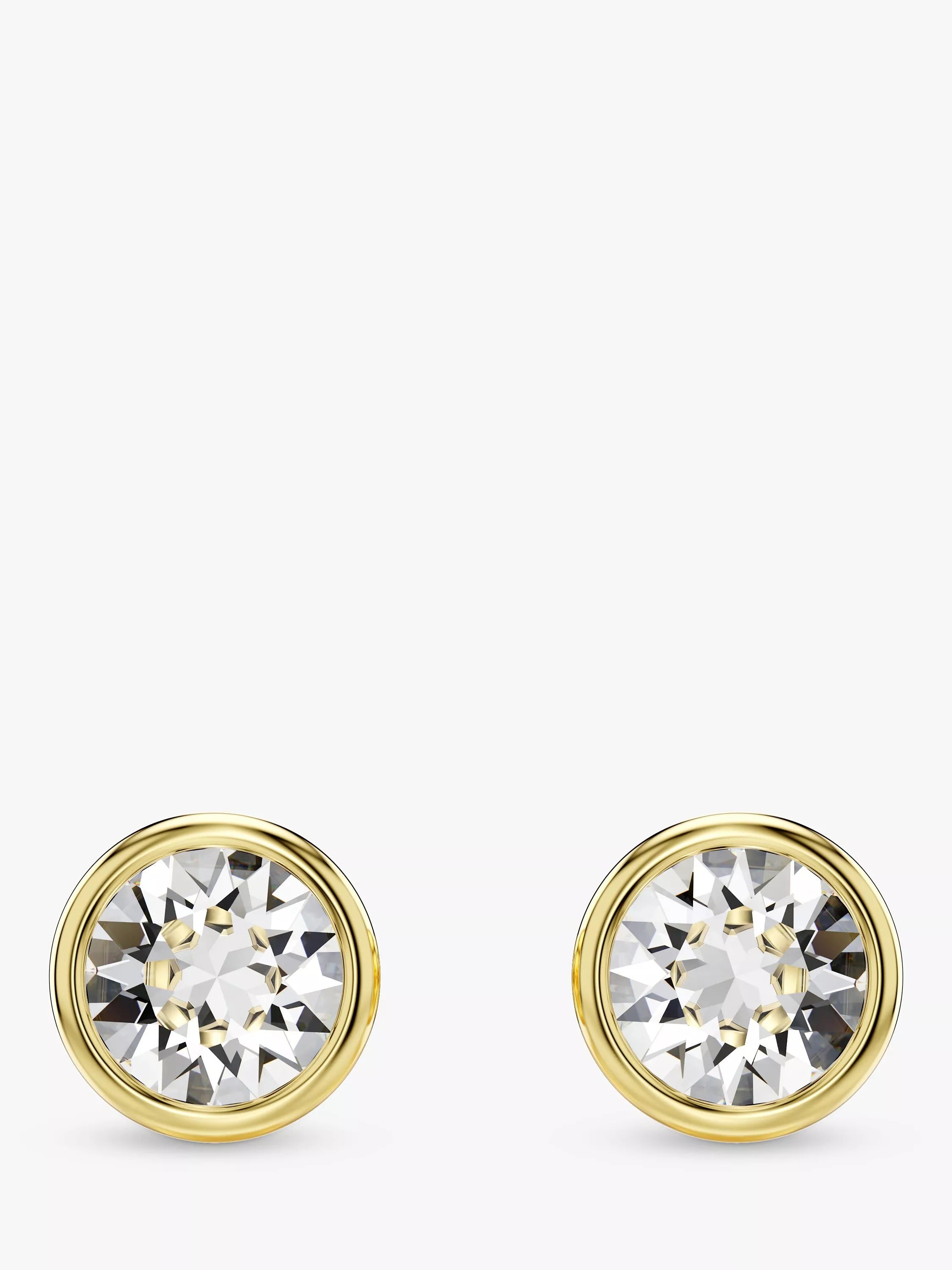 Swarovski Imber crystal stud earrings gold tone (British brand)