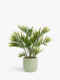 John Lewis Artificial Bamboo Plant in Ceramic Pot, Green