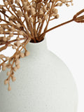 John Lewis artificial mimosa in white and brown ceramic vase, UK version