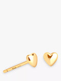 Astrid & Miyu gold heart stud earrings, UK version