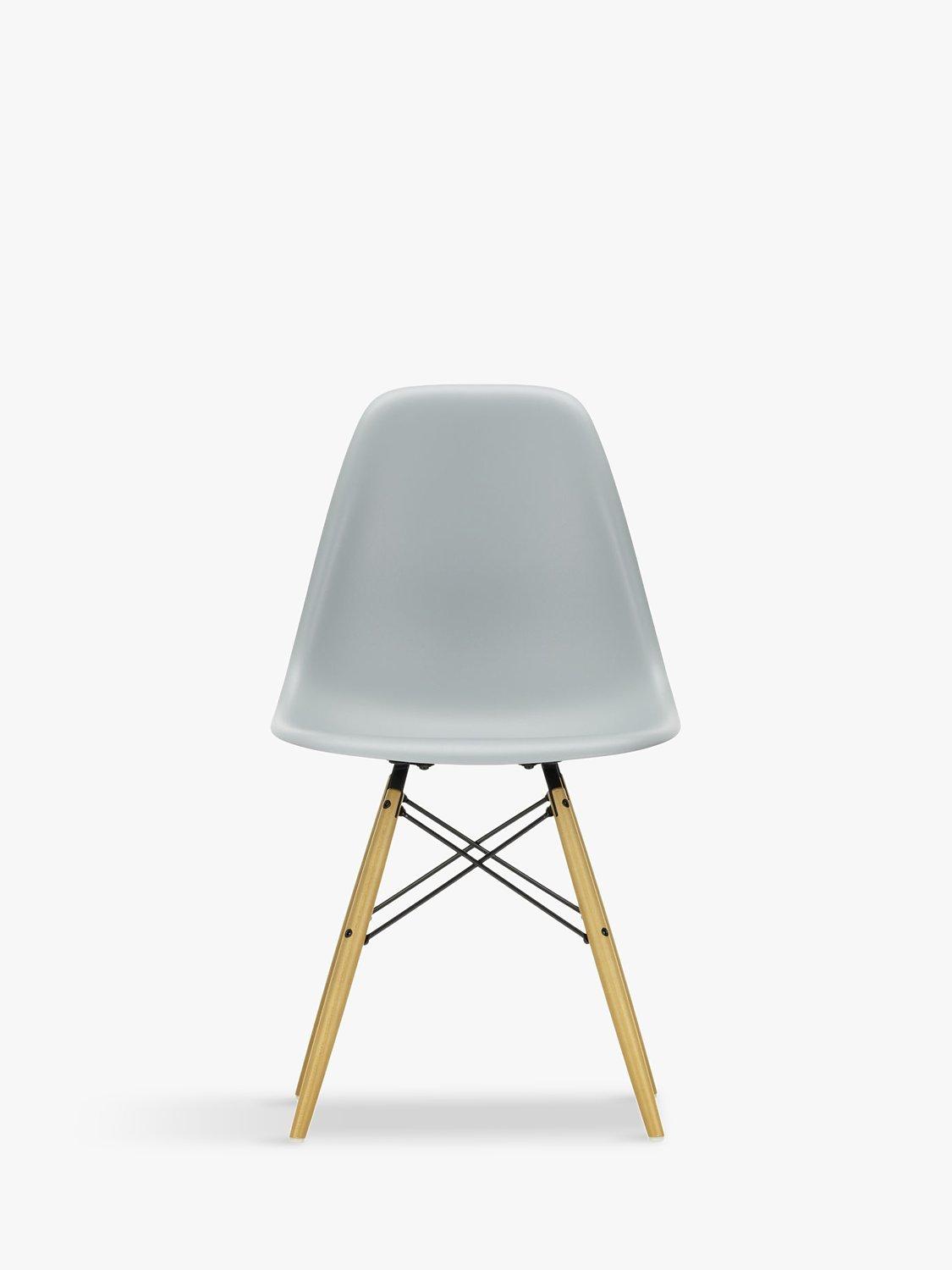 Vitra Eames RE DSW recycled plastic chair with wood legs, imported from the UK