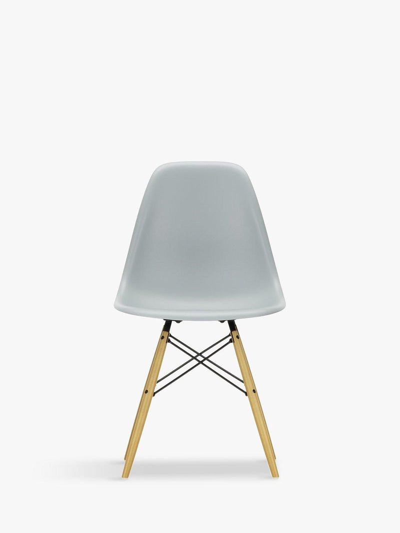 Vitra Eames RE DSW recycled plastic chair with wood legs, imported from the UK