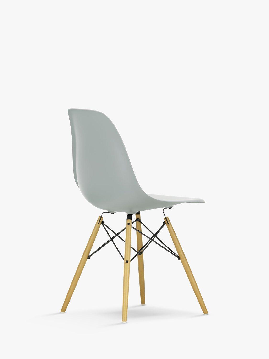 Vitra Eames RE DSW recycled plastic chair with wood legs, imported from the UK