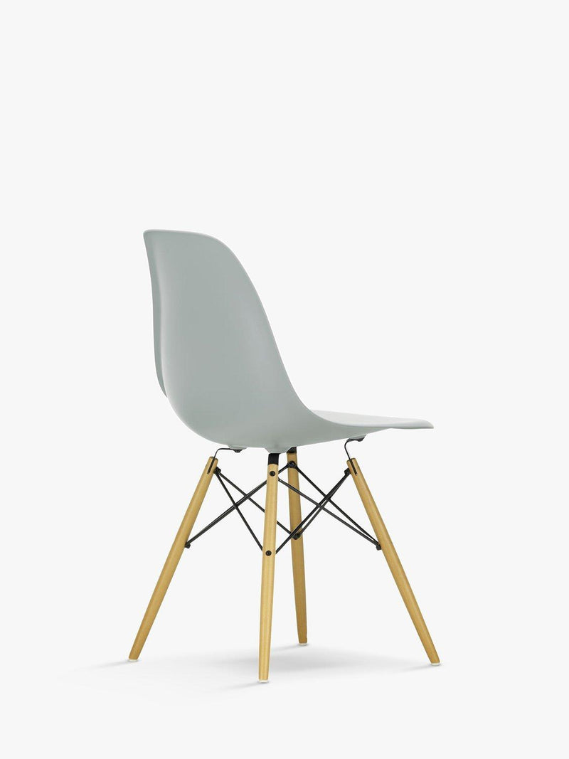 Vitra Eames RE DSW recycled plastic chair with wood legs, imported from the UK