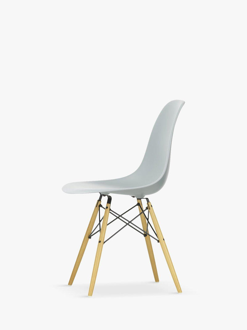 Vitra Eames RE DSW recycled plastic chair with wood legs, imported from the UK