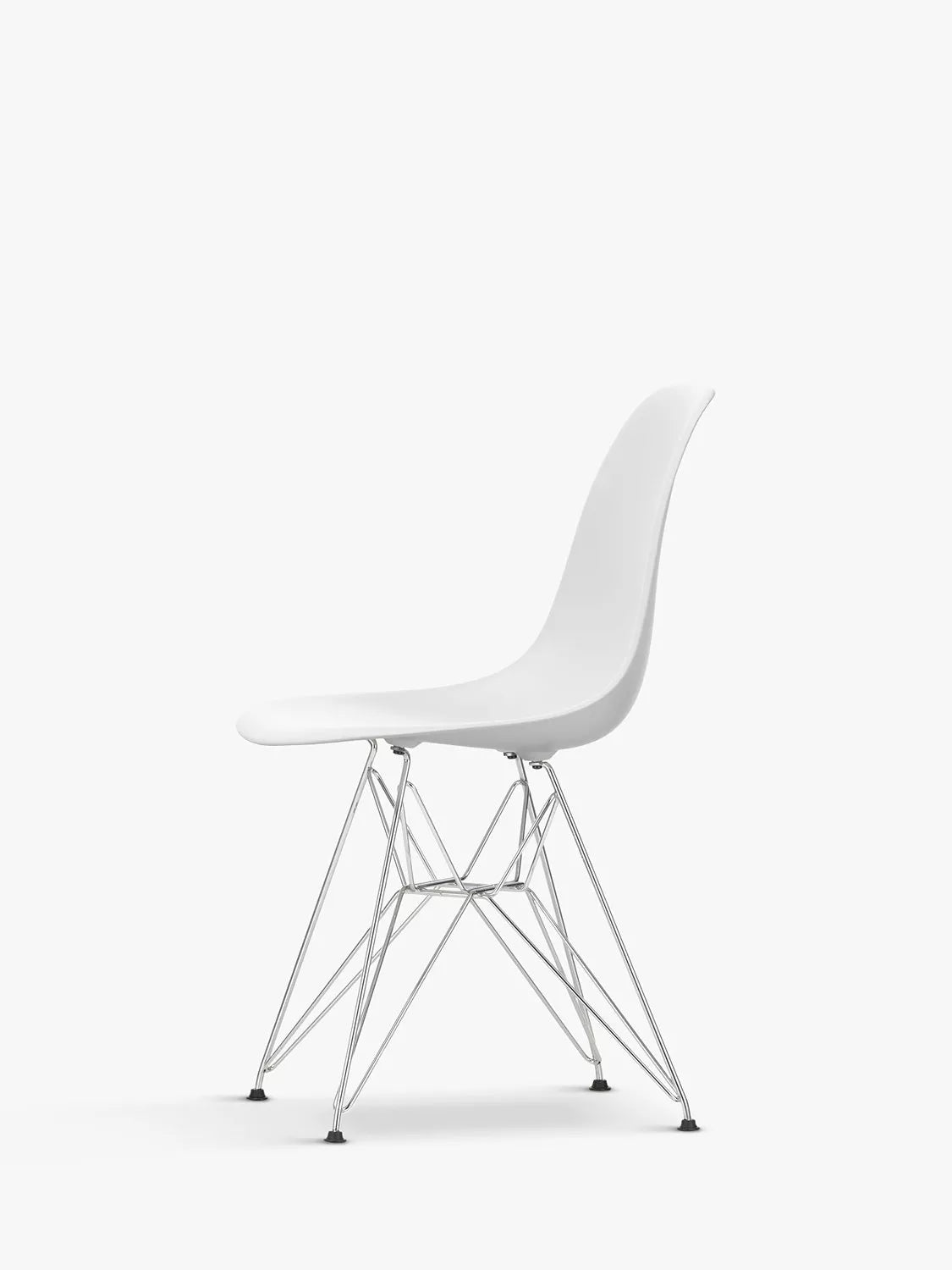 Vitra Eames DSR recycled plastic chair chrome legs - British product