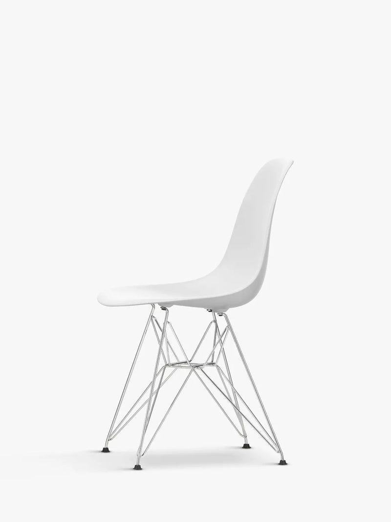 Vitra Eames DSR recycled plastic chair chrome legs - British product