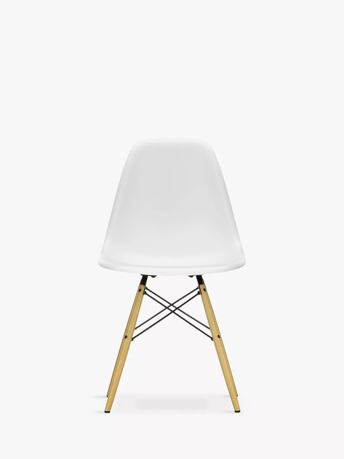 Vitra Eames RE DSW recycled plastic chair with wood legs, imported from the UK