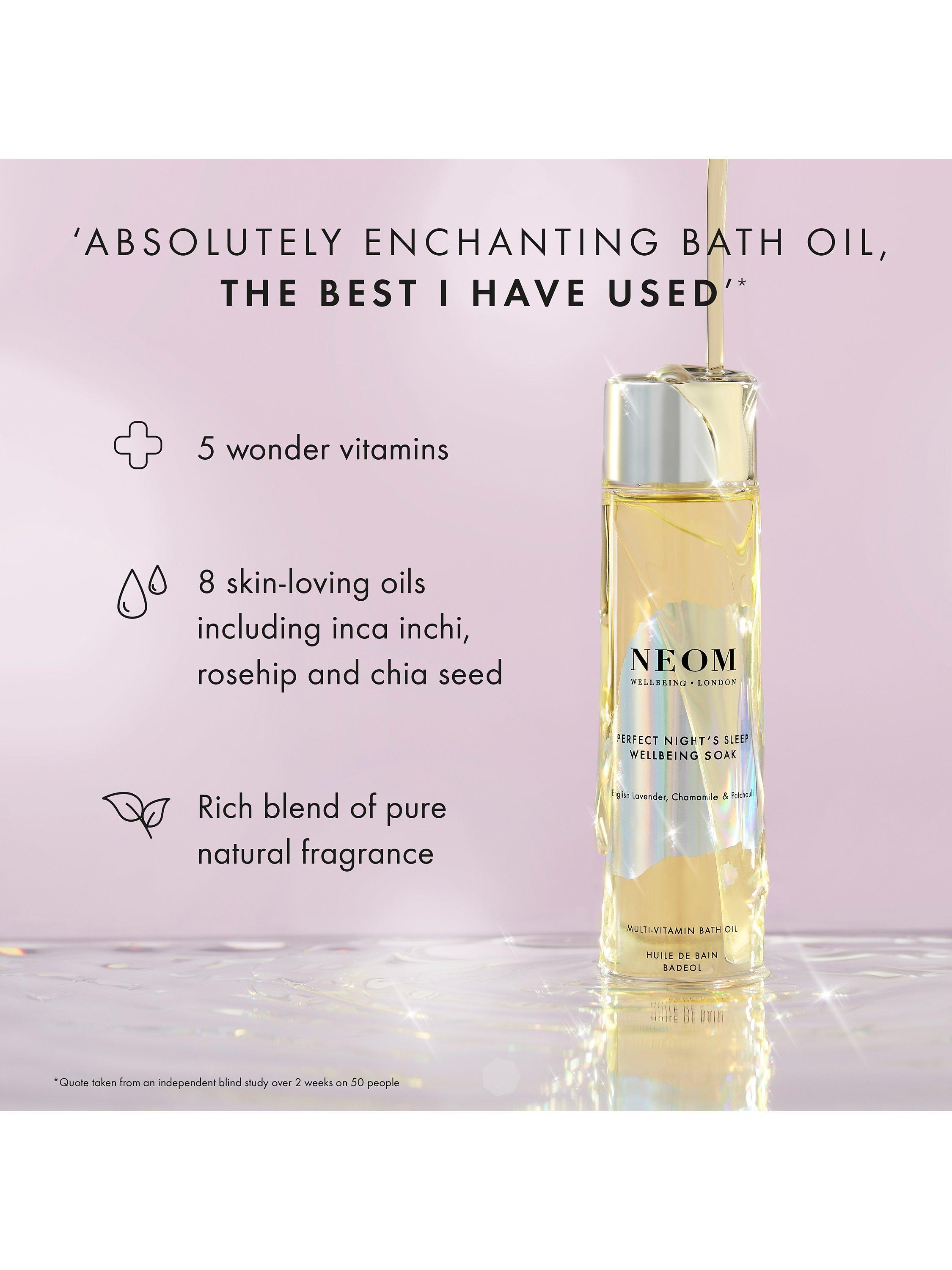 NEOM Wellbeing London Perfect Night's Sleep bath soak 100ml - British product