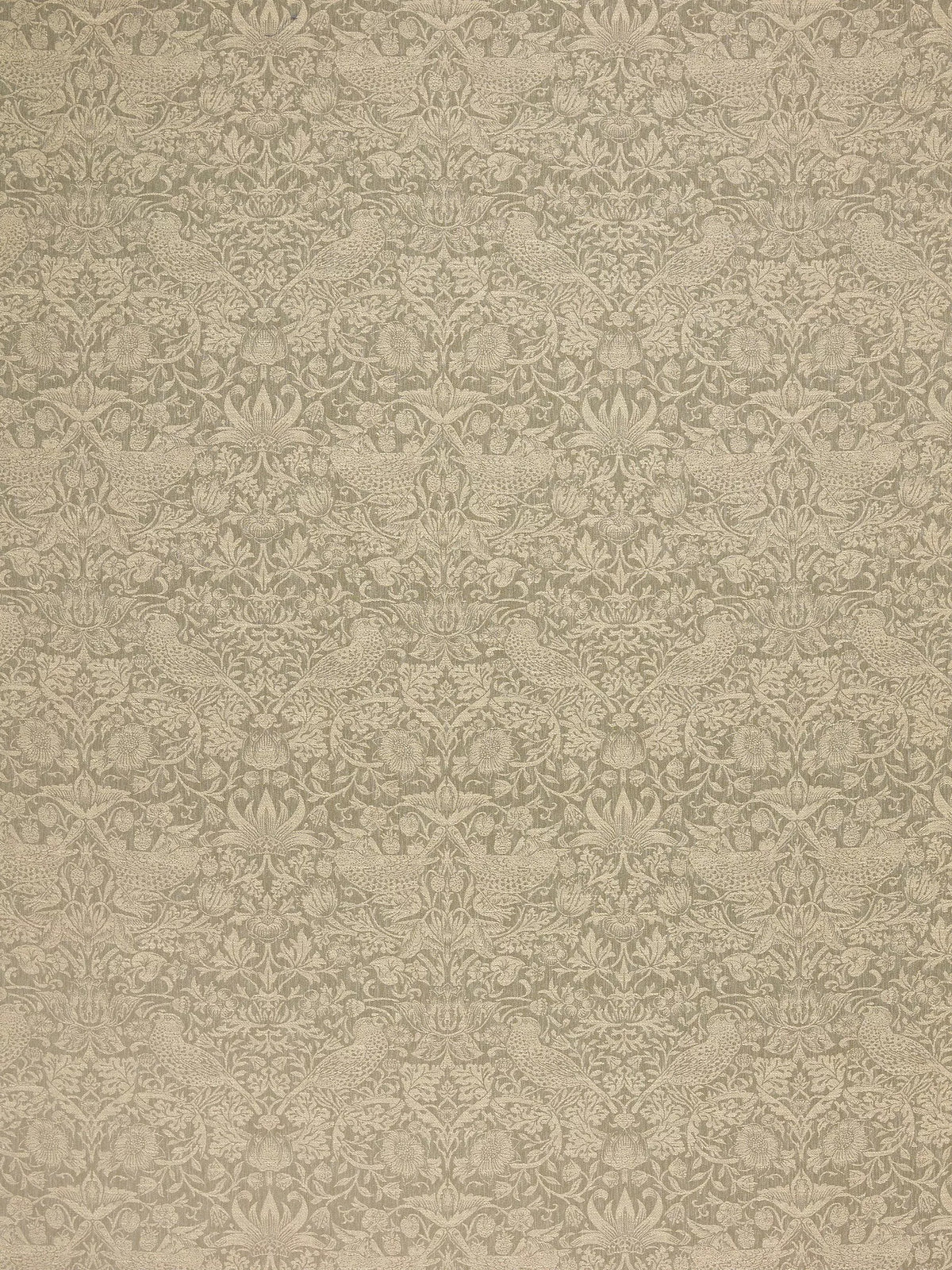 William Morris Strawberry Thief gewebter Polsterstoff mit Drosselmotiv (britische Marke)