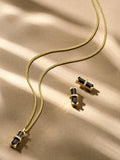 DPT Antwerp onyx pendant necklace gold (British brand)
