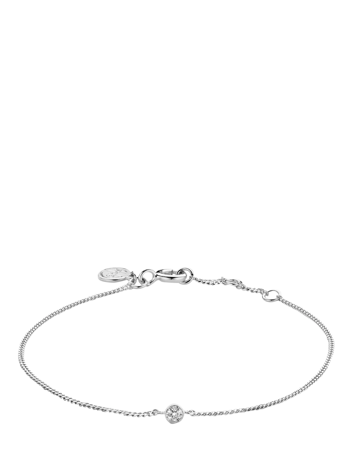 DPT Antwerp diamond chain bracelet with round diamonds, UK version