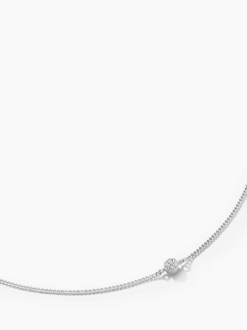 DPT Antwerp diamond chain bracelet with round diamonds, UK version
