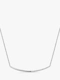 DPT Antwerp diamond bar necklace silver (British brand)
