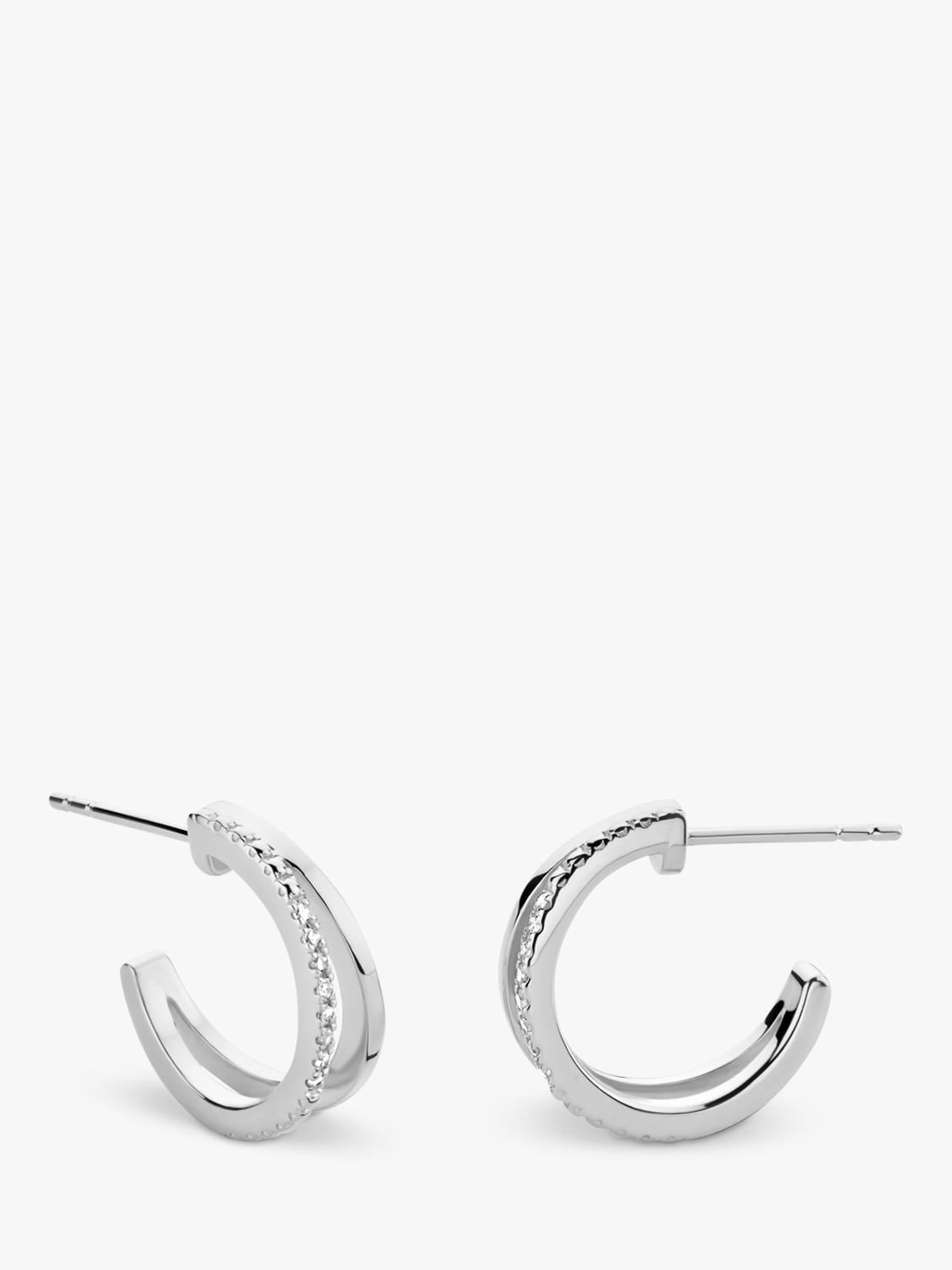 DPT Antwerp diamond double hoop earrings, UK version