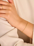 DPT Antwerp diamond bar chain bracelet 16cm - British product