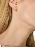 DPT Antwerp diamond hoop earrings with 15 stones (British brand)