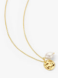 DPT Antwerp Baroque Pearl & Diamond pendant necklace gold, imported from the UK
