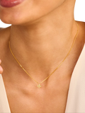 DPT Antwerp floral diamond pendant necklace in silver, UK version