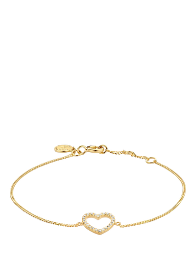 John Lewis DPT Antwerp Heart of Diamonds Chain Bracelet- Buy online at McGrocer