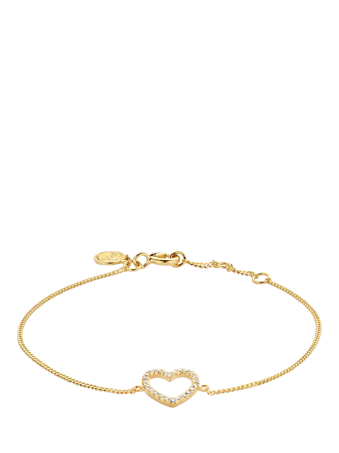 DPT Antwerp Heart of Diamonds chain bracelet, imported from the UK