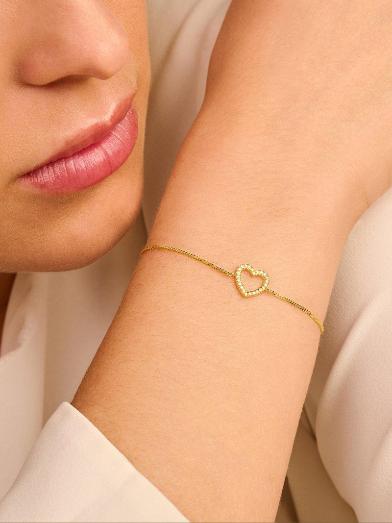 DPT Antwerp Heart of Diamonds chain bracelet, imported from the UK